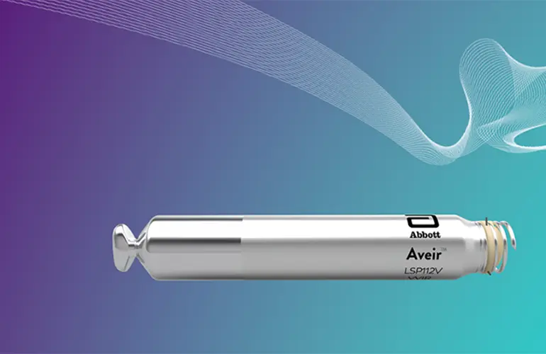 Abbott Aveir single-chamber (VR) leadless pacemaker